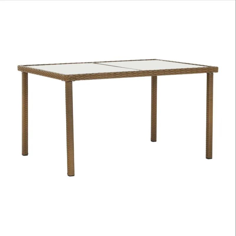 Kondela Záhradný set, jedálenský stôl+6x stolička, ratan, GARDEN