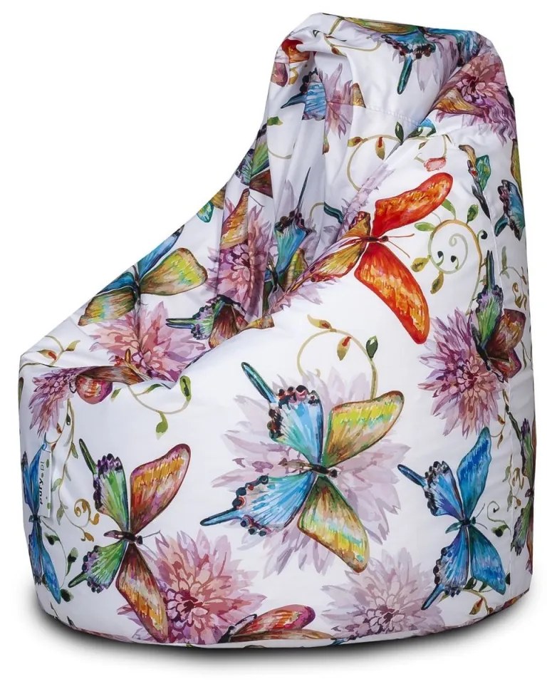 Sedací vak INTERMEDIC Mega Sako Modern Farba: DG51/NC14 - Motýľ