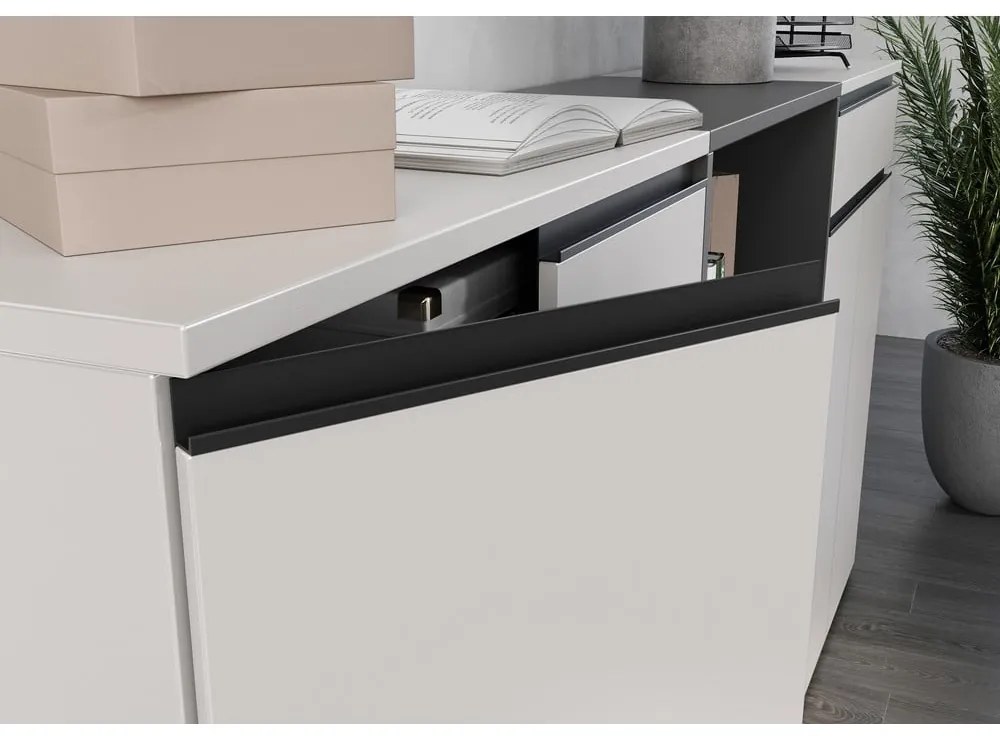 Krémová skrinka 81x120 cm Bedano – Germania