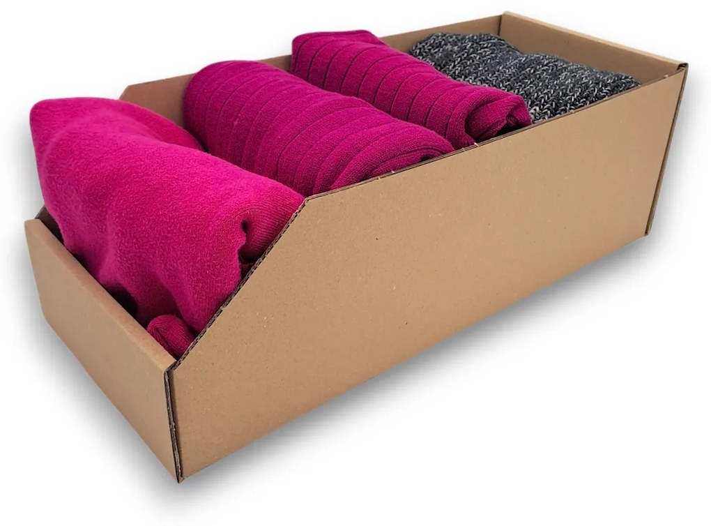 Úložné boxy na oblečenie, organizéry do skrine EKO KARTON 20x47 cm