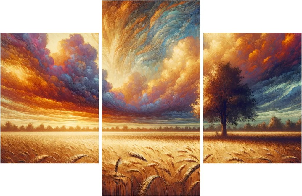 Obraz – Strom na poli (90x60 cm)