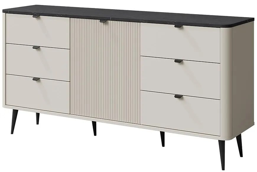 Komoda 160 Marly 9 1d6s Kašmír/Sivý kameň