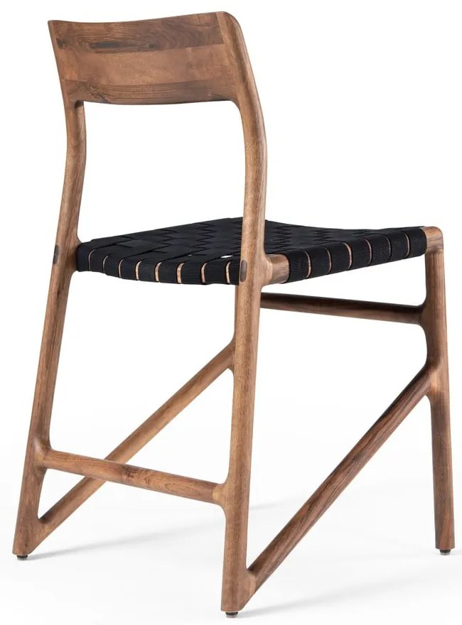 Čierna/hnedá jedálenská stolička Fawn – Gazzda