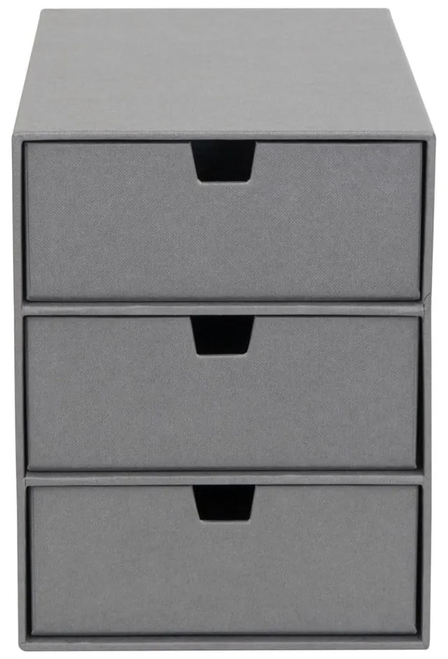 Sivý zásuvkový box s 3 zásuvkami Bigso Box of Sweden Ingrid