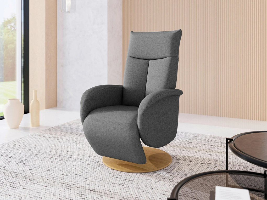 XXXLutz RELAXAČNÉ KRESLO, textil, tmavosivá Sit & More - Online Only obývacie izby - 0001440257D2