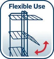 Leifheit Sušiak na bielizeň Classic Tower 340 Black, 34 m, L