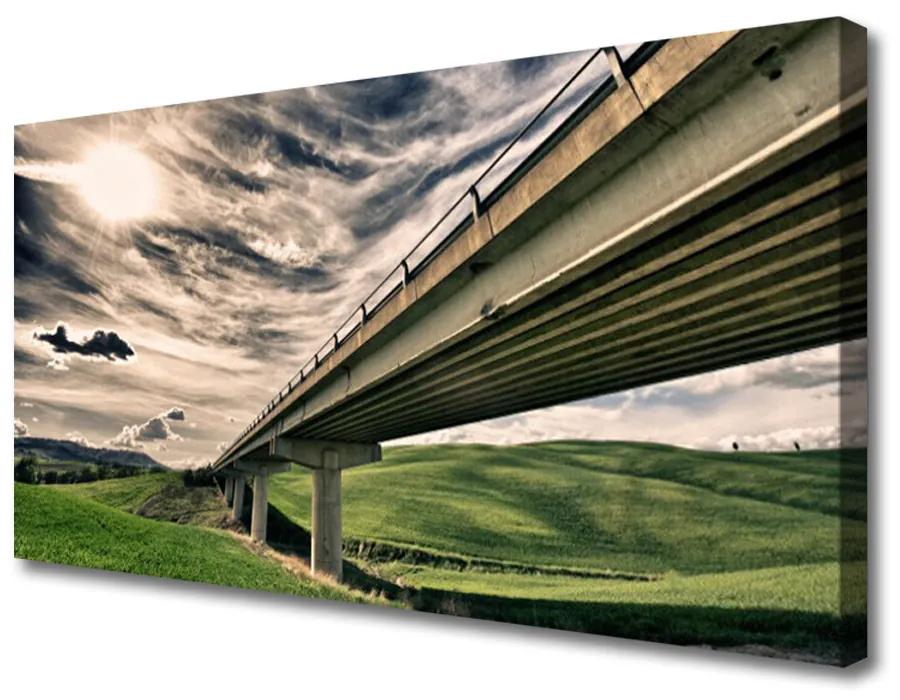 Obraz na plátne Diaľnica most údolie 140x70cm