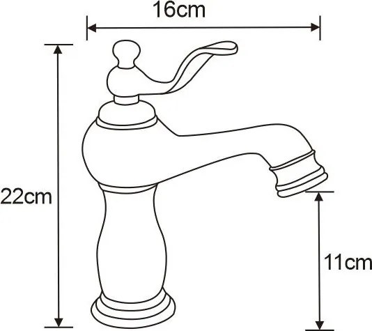 Mexen Vela, umývadlová batéria, čierna matná, 744500-70