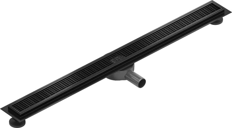 Mexen Flat 360°, nerezový sprchový žľab vzor M33 80 cm, čierna matná, 1733080-40