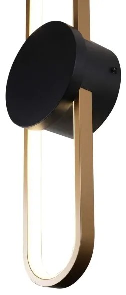 LED nástenné svietidlo FLORENTYNA LED/24W/230V 4000K zlatá/čierna