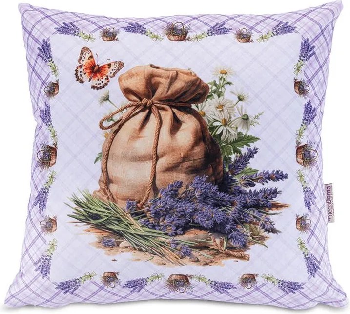 Sada 3 ks obliečok na vankúšiky LEVANDUĽA 45 x 45 cm