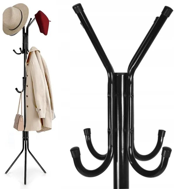 Stojanový vešiak PABLO čierny