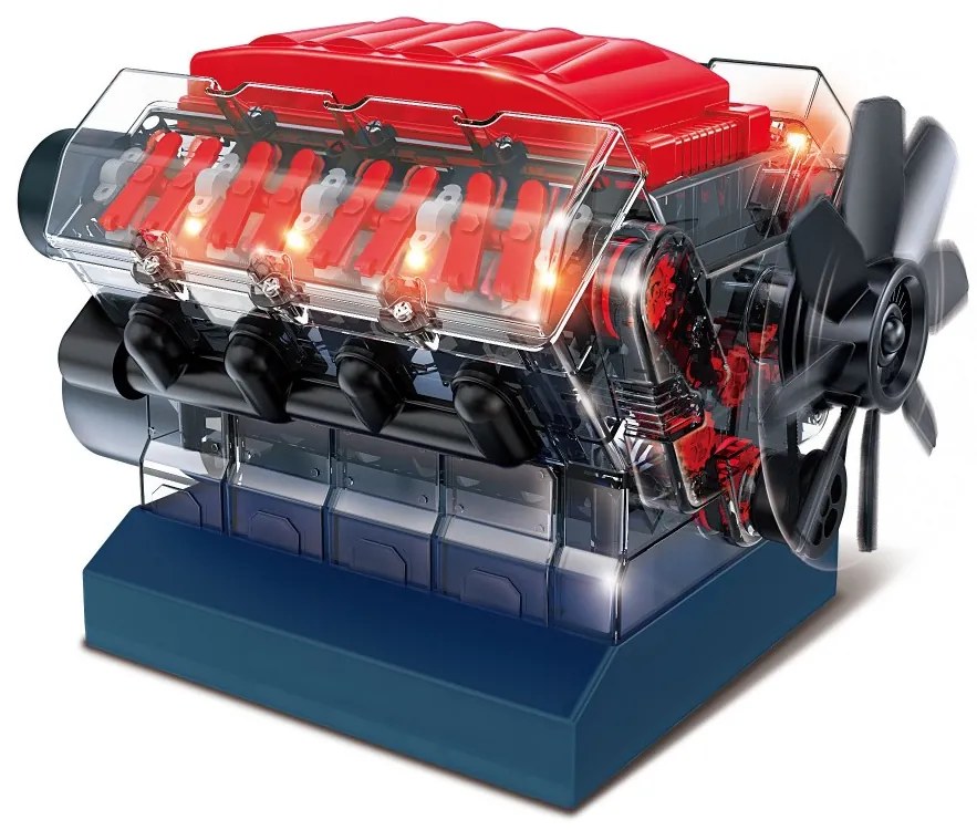BUKI Stavebnica motora V8