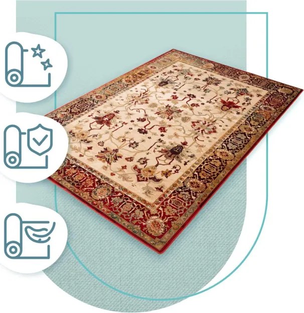 Koberec OMEGA Polonia Bodrum svetlý rubín