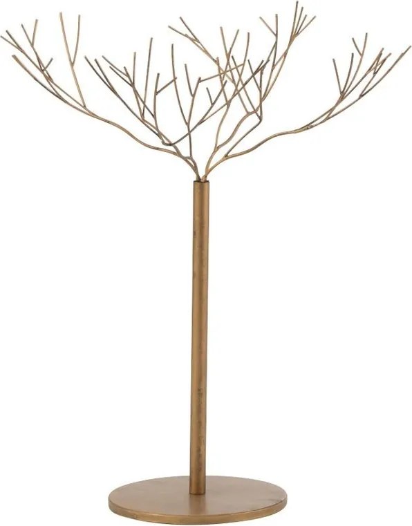Zlatý kovový dekoračný strom Tree Gold - 60*60*75 cm