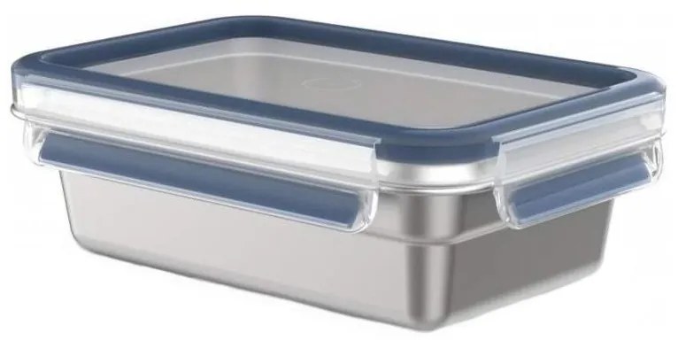 Tefal - Dóza na potraviny 0,8 l MSEAL STEEL modrá/nerez