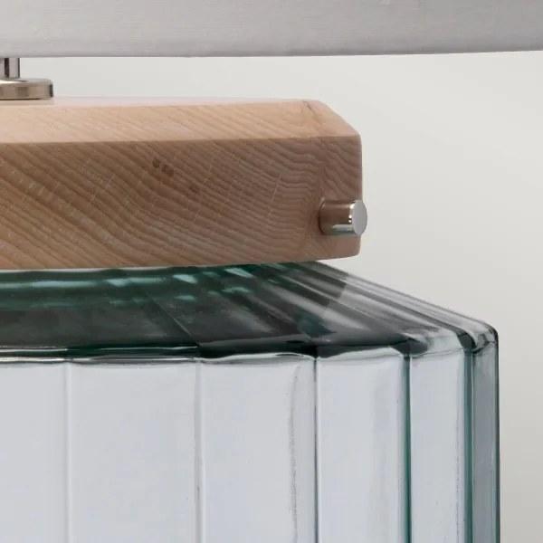 Elstead LUGA-TL-NATURAL - Stolná lampa LUGA 1xE27/60W/230V