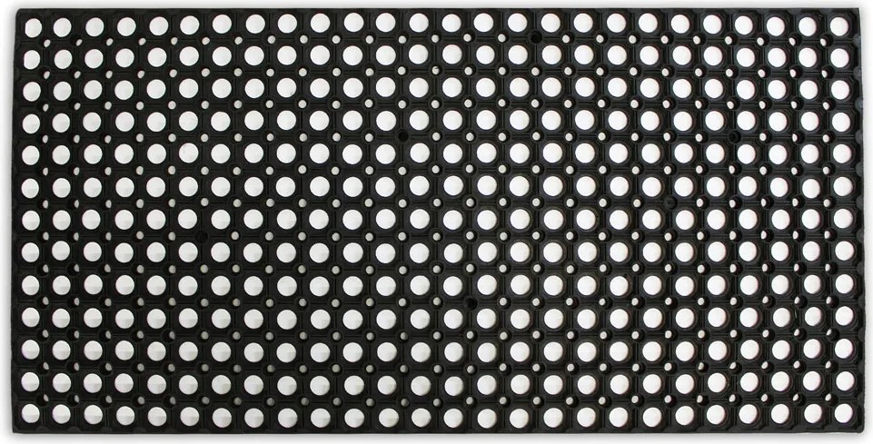 Home Elements Rohož dierovaná čierna