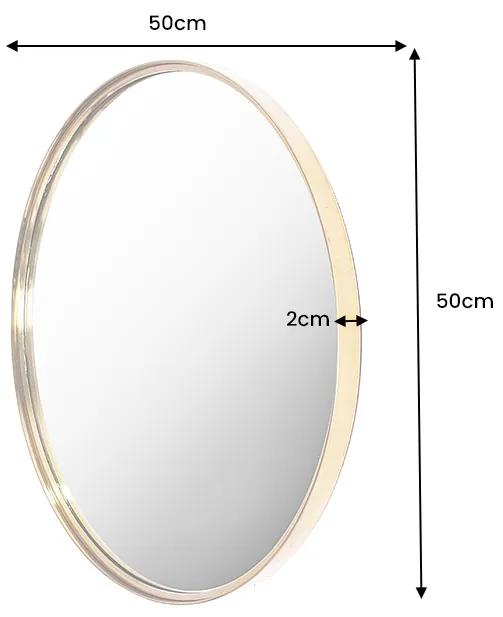 Dizajnové zrkadlo Manelin 50 cm zlaté
