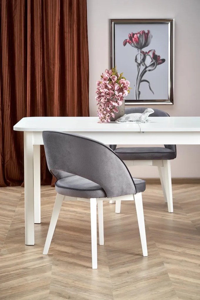 Jedálenský rozkladací stôl Florian 160/228 cm biely