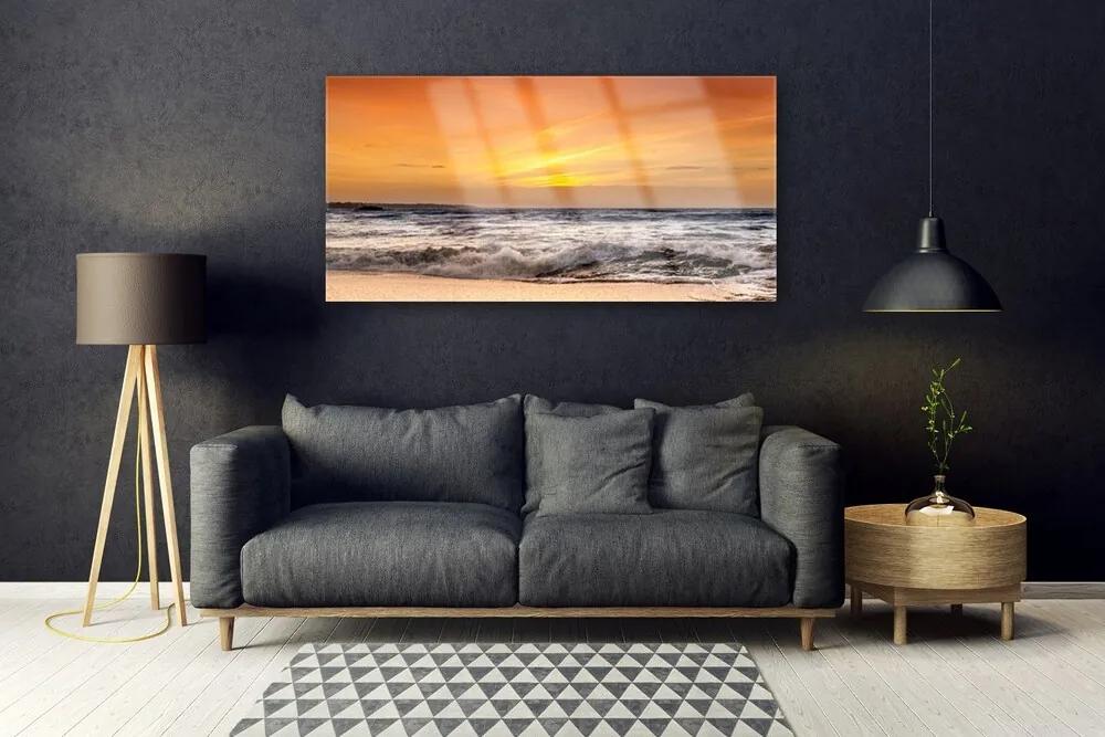 Obraz plexi More slnko vlny krajina 120x60 cm