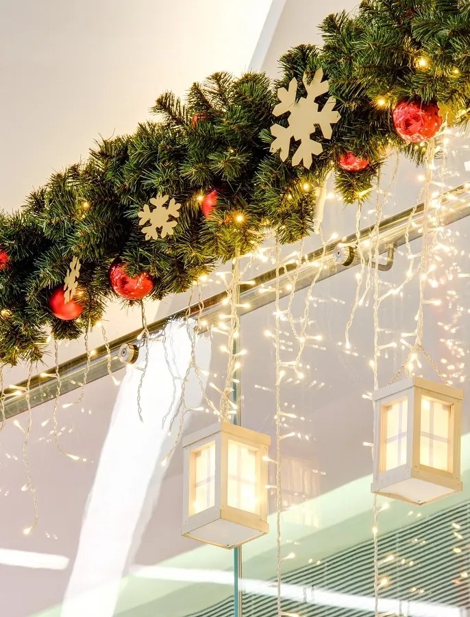 DECOLED 2D Kovová vločka zlatá pr. 20 cm