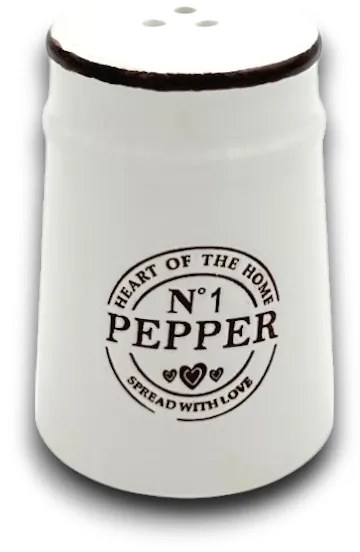 Zeller Present Keramické dávkovače na olej a ocot, soľnička a korenička Súprava CERAMIC, biela 4 ks