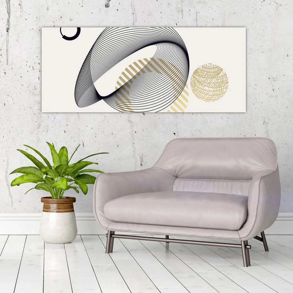 Obraz - Geometrické tvary N⁰3 (120x50 cm)
