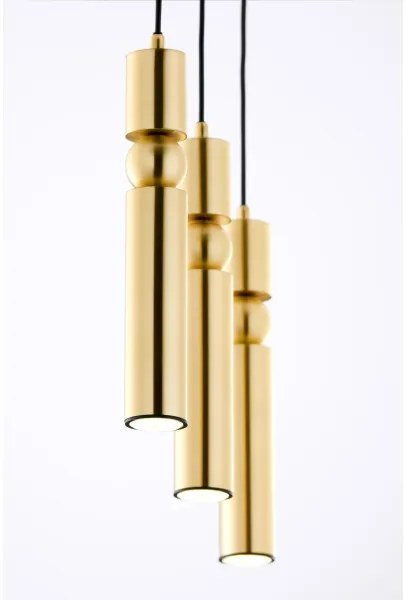 Jupiter 2010 - Luster na lanku ALAS 3xGU10/10W/230V zlatá