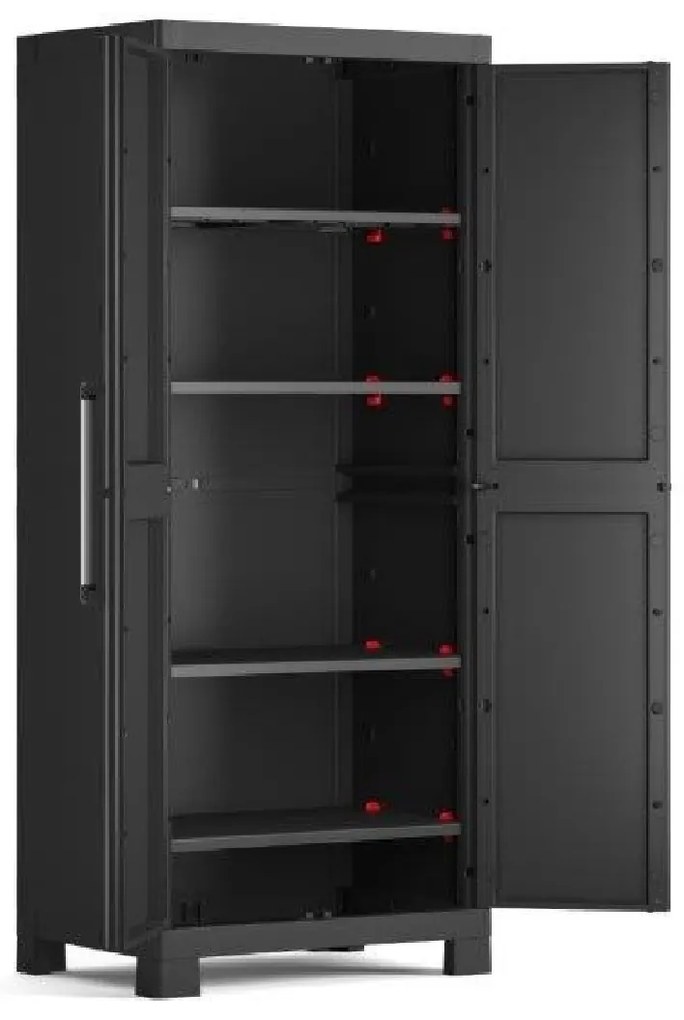 KIS Skriňa DETROIT vysoká 65 cm, čierna Poškodený obal: Nie