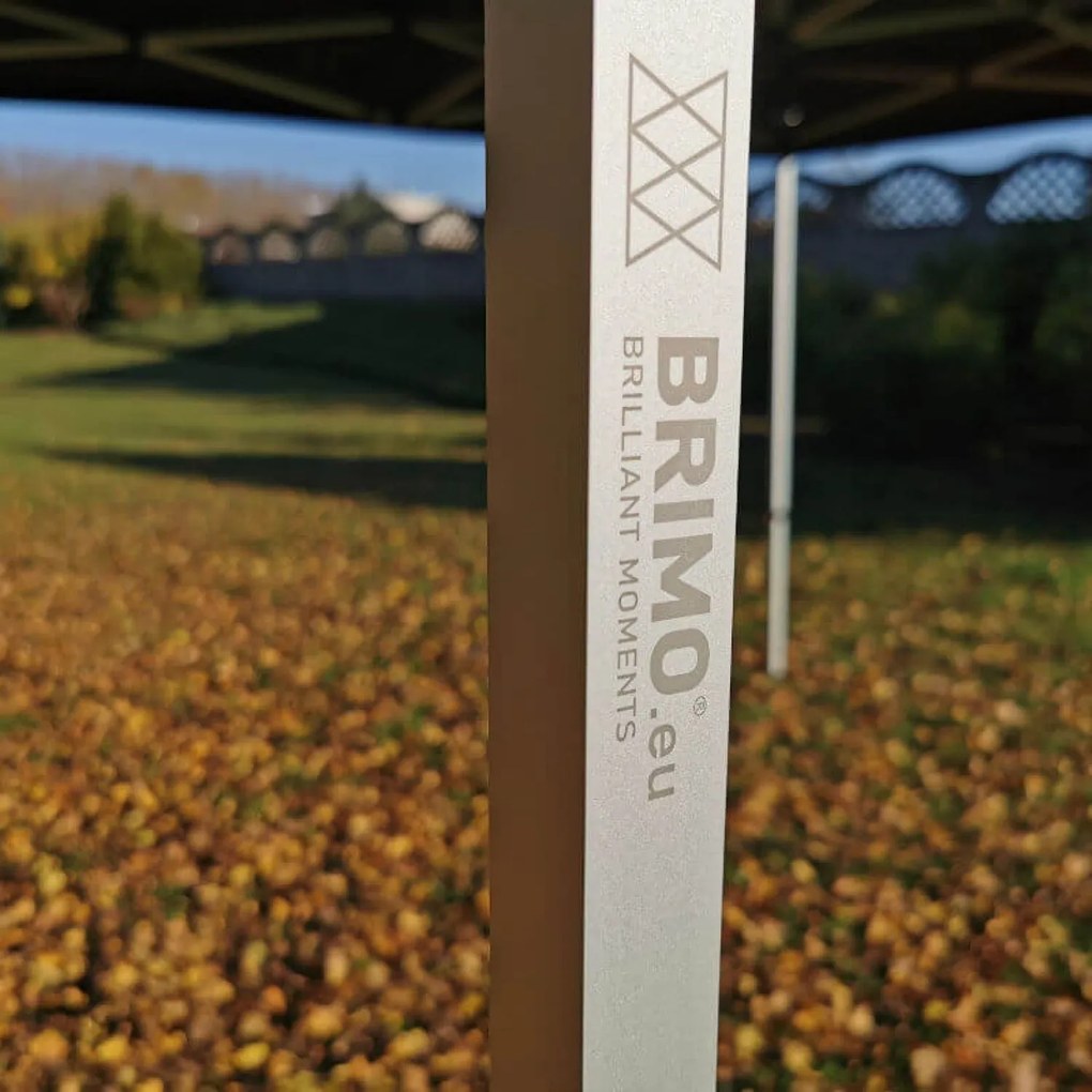 BRIMO Hliníkový Nožnicový stánok skladací bez stien | BRIMO Exclusive Alu 2x2 m - bez stien - Biela 32