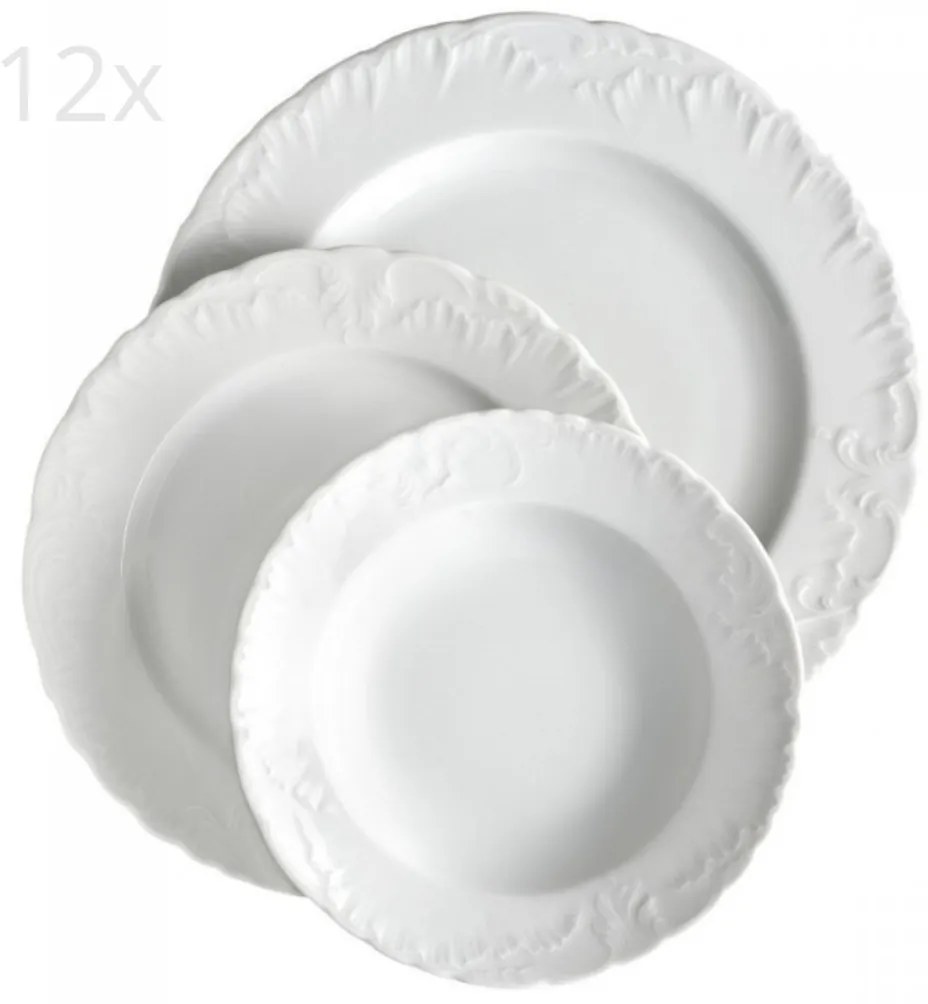 ROCOCO jedálenská súprava, 42 ks