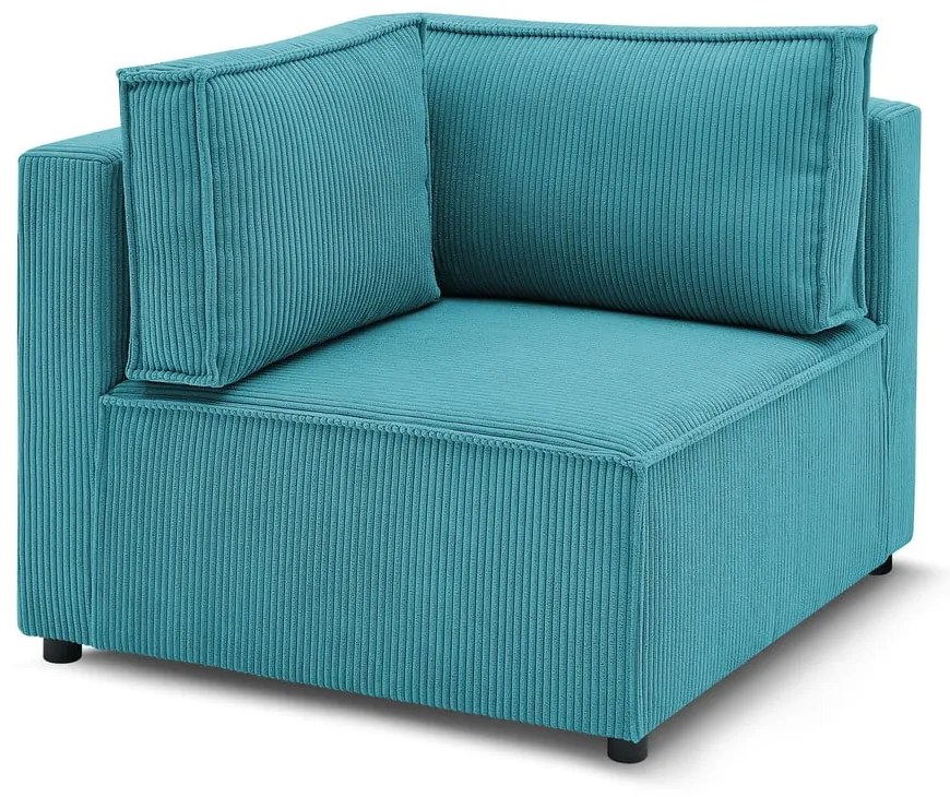 Modrý menčestrový modul pohovky (variabilný) Nihad modular – Bobochic Paris