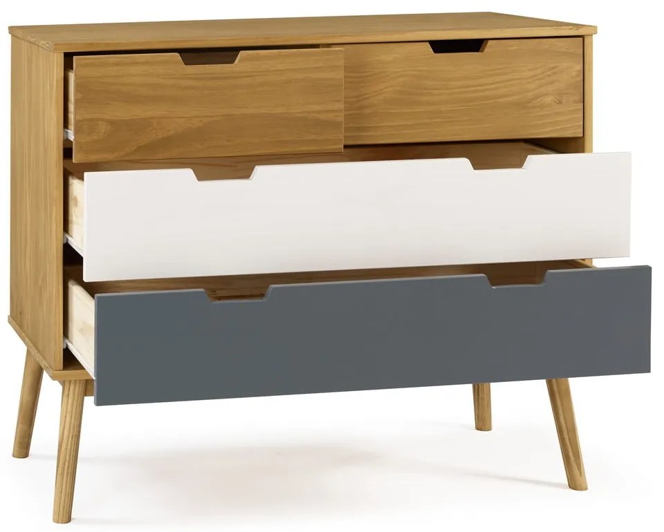 Komoda z borovicového dreva Marckeric Cusco, 100 × 82 cm