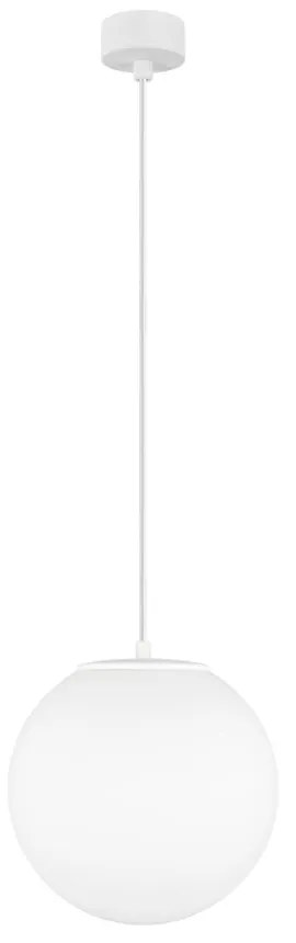 Matne biele závesné svietidlo Sotto Luce Tsuki, ⌀ 25 cm