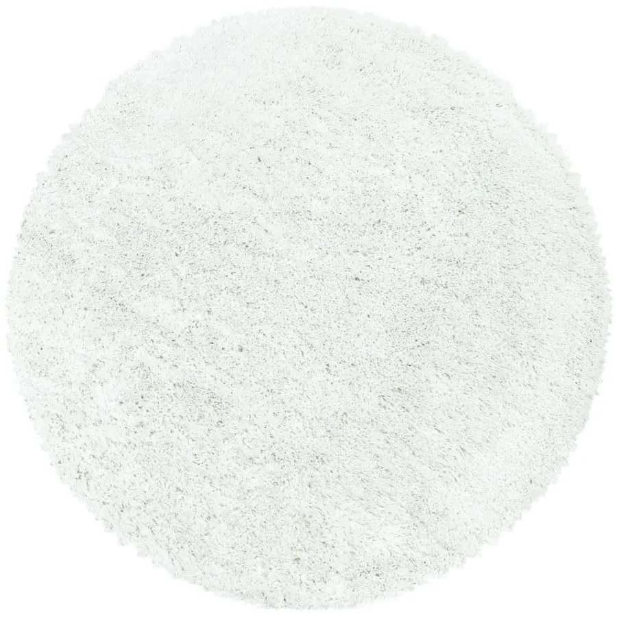 Biely okrúhly koberec ø 160 cm Fluffy – Ayyildiz Carpets