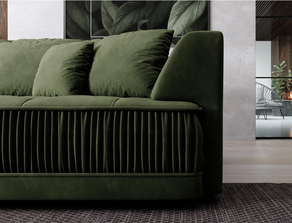 Sconto Sedacia súprava ZONDA ľavá, zelená