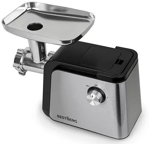 Elektrický mlynček na mäso BestBerg BBM-2500 / 2500 W / čierna/strieborná
