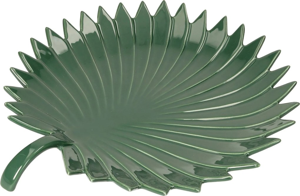 Servírovací podnos Jungle Leaves 35 cm zelený