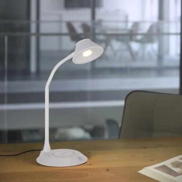 JUST LIGHT. 14414-16 -LED stmievateľná stolná lampa s nabíjaním PUCKI LED/4,5W/230V biela