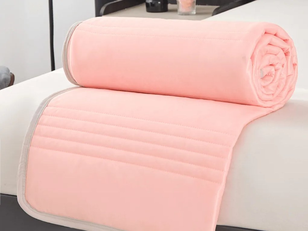 Chladiaca letná prikrývka CELIA, lososová Rozmer: 200 x 220 cm