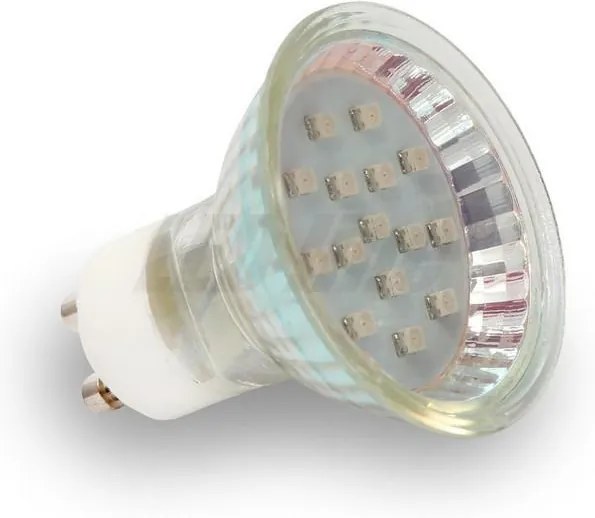 LED line® LED žiarovka 15 SMD 3528, 1W Červená, GU10