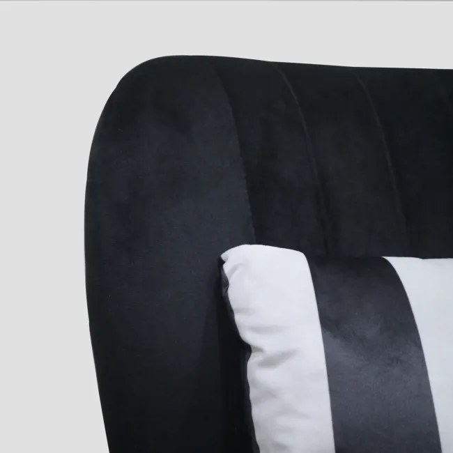 Kreslo ELOYA 747304 čierne / biele