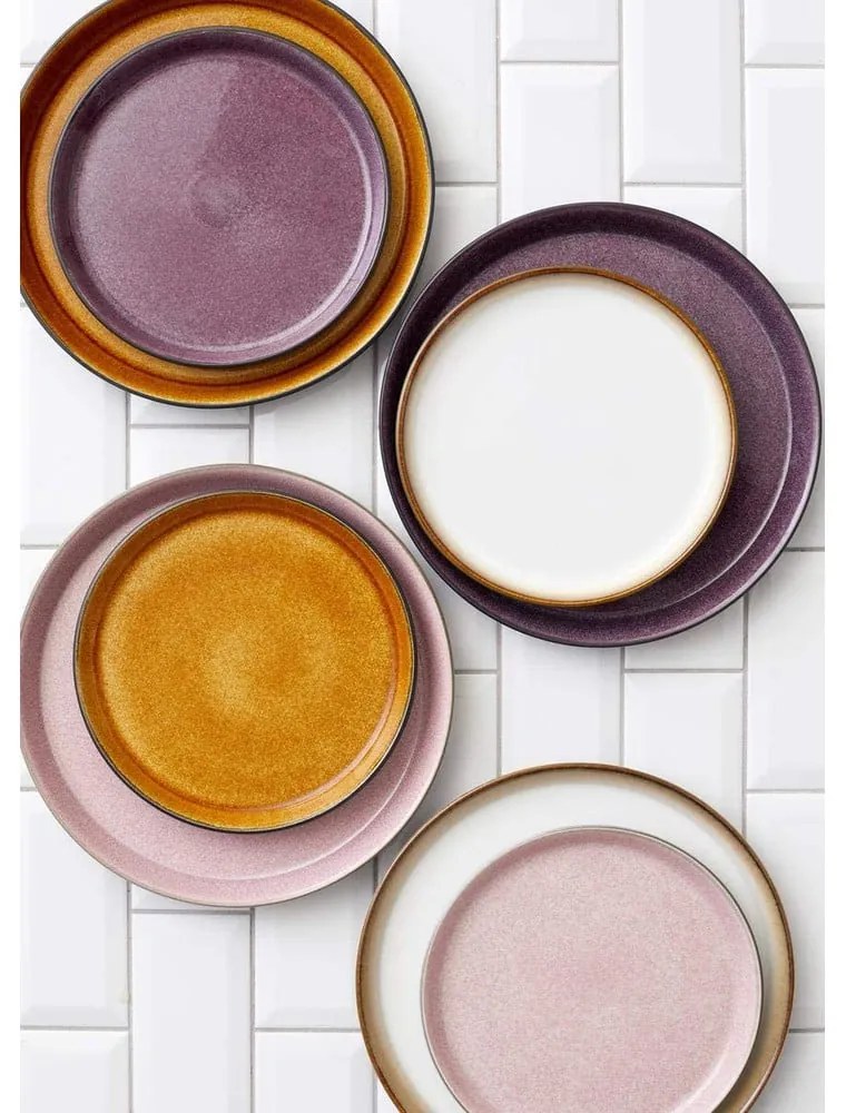 Čierny/fialový kameninový tanier ø 27 cm Gastro Black/Purple – Bitz