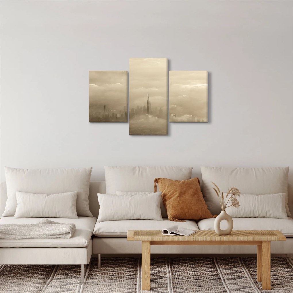Obraz mesta v mrakoch (90x60 cm)