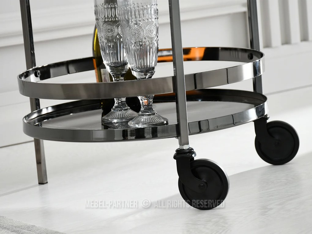 Konferenčný stolík Alfonzo (čierny mramor + čierna). Akcia -18%. Vlastná spoľahlivá doprava až k Vám domov. 1111551