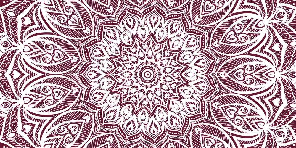 Obraz Mandala harmónie na ružovom pozadí Varianta: 100x50