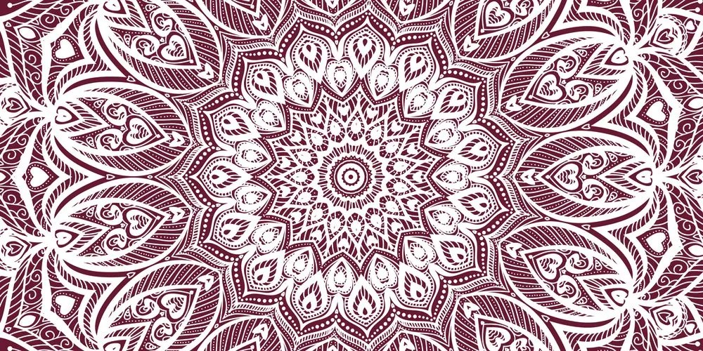 Obraz Mandala harmónie na ružovom pozadí Varianta: 120x60