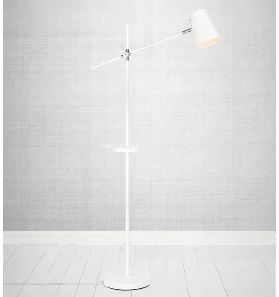 Markslöjd 107308 - Stojacia lampa s USB LINEAR 1xE14/40W/230V