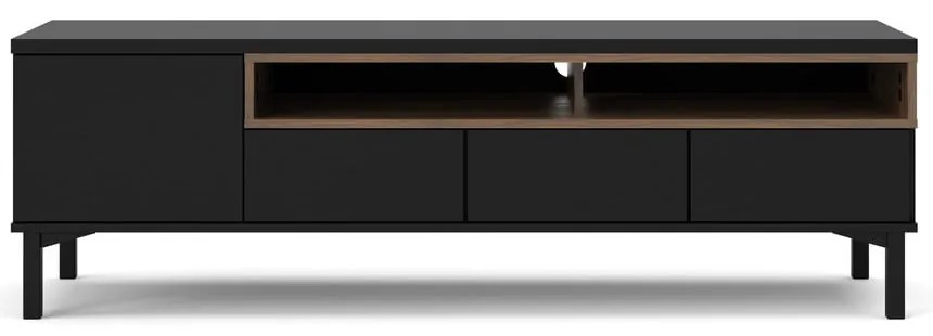 Čierny TV stolík 156x48x48 cm Roomers – Tvilum